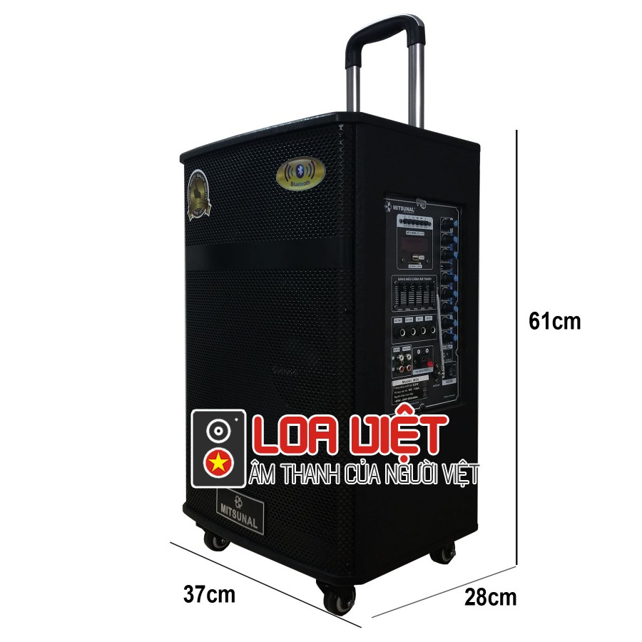 Loa kéo di đông Mitsunal M30 chính hãng tặng kèm 2 mic không dây
